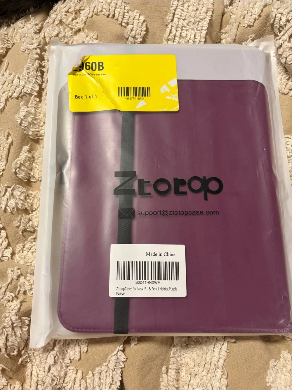 Ztotop iPad Pro 11” 2024 M4 Folio Case w/Pencil Holder Purple